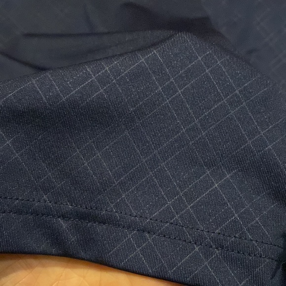 PEBBLE Beach navy diamond pattern performance golf polo - Picture 2 of 6